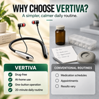 Vertiva Balance™ — Fones de Terapia com Luz Vermelha