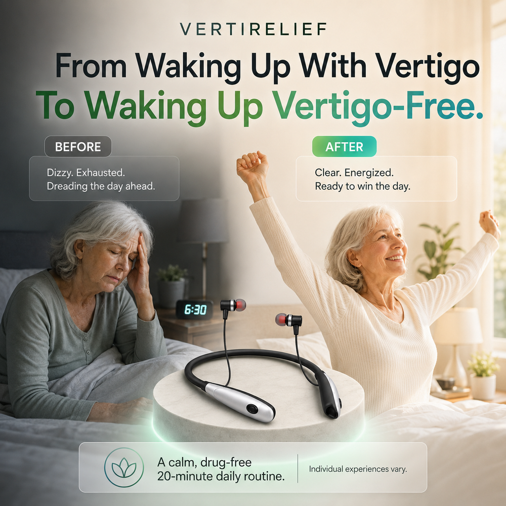 Vertiva Balance™ — Fones de Terapia com Luz Vermelha